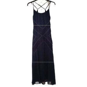 Adelyn Rae Strappy Lace Detail Maxi Dress XS
